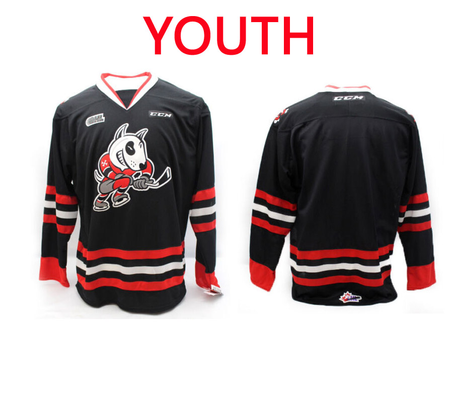 Youth Custom Niagara Icedogs OHL Premier Edge Away Replica NHL Jersey Black CCM->indianapolis colts->NFL Jersey